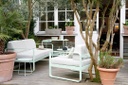 FERMOB - Fauteuil BELLEVIE Blanc grisé