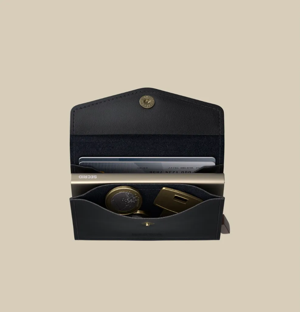 SECRID Enveloppe Wallet Original Black Monnaie.webp