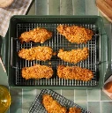 COOKUT Jeu de GRILLES pour plat a four LIFESTYLE Viande pane.webp