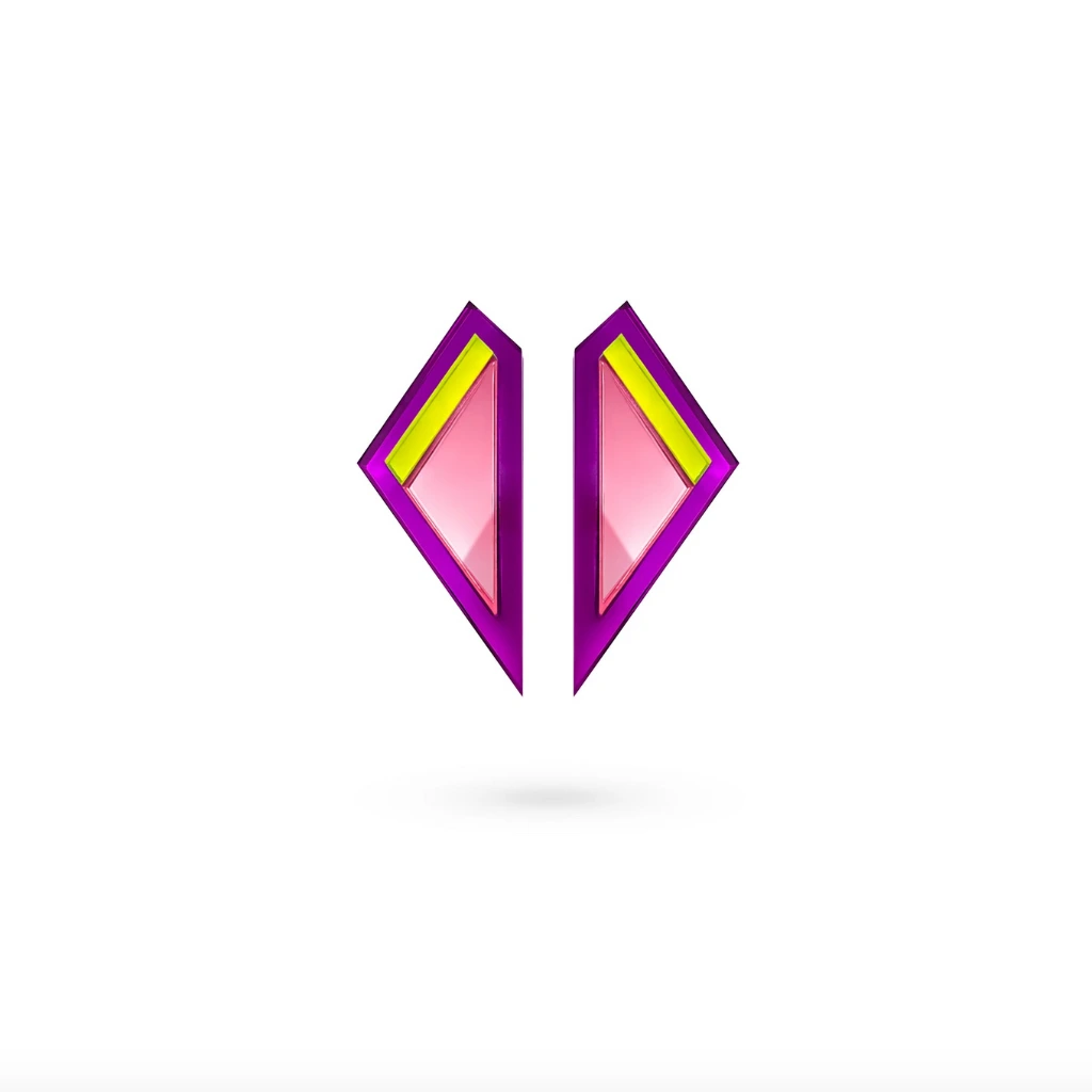 Tellmee - Boucle d'Oreille LOVE COLOR S Violet.webp
