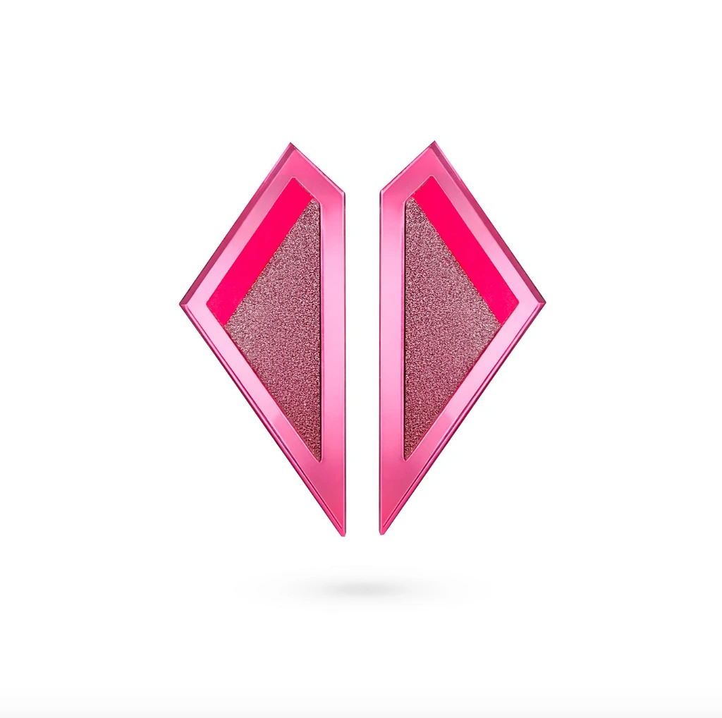 Tellmee - Boucle d'Oreille LOVE COLOR L Rose.webp