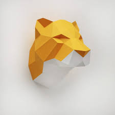 ASSEMBLI - Trophée papier TIGRE / TIGER (Orange)