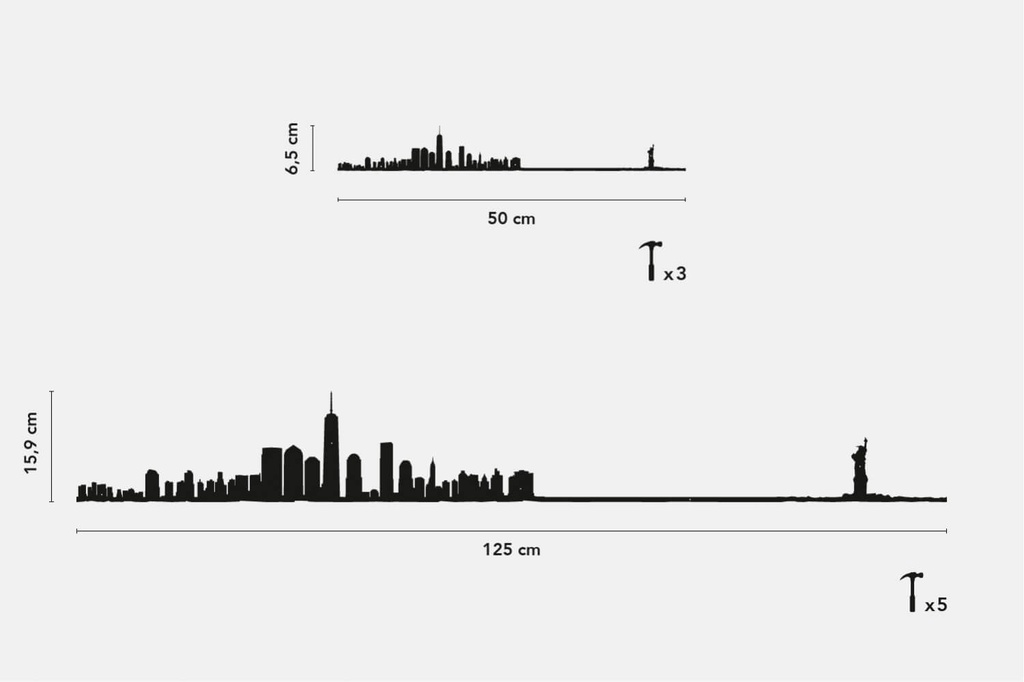 The Line - New York Noir 50cm (50 cm)