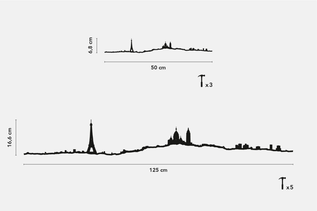 The Line - Paris Noir 50cm (50 cm)