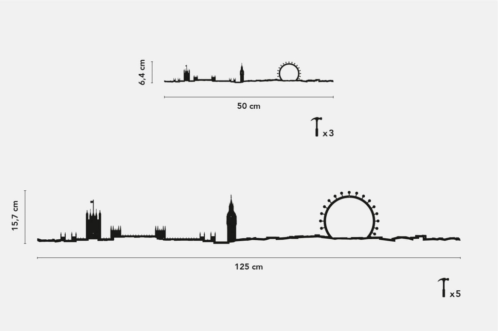 The Line - London Noir 50cm (50 cm)
