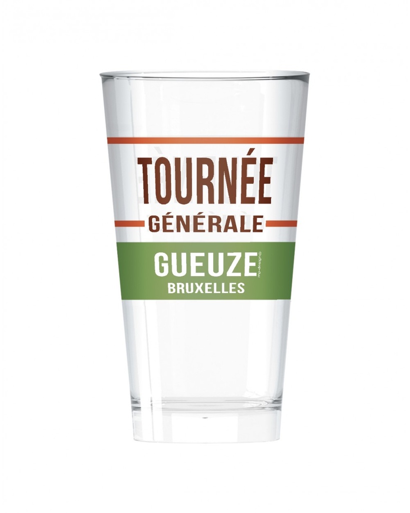 MP DESIGN - Verre à bière "Tournée générale"