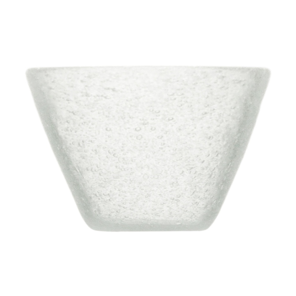 MEMENTO - Saladier BIG BOWL Verre soufflé WHITE TRANSPARENT
