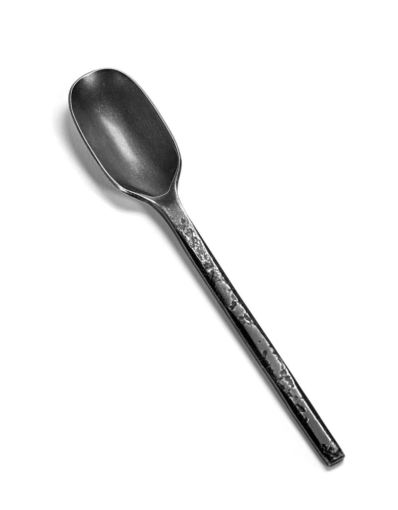 Serax - Pack de 6 CUILLERES à dessert MERCI Anthracite Stonewashed