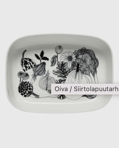 MARIMEKKO - Plat de four SIIRTOLAPUUTARHA OIVA