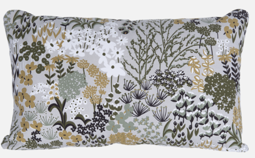 FERMOB - Coussin Outdoor Bouquet sauvage Champêtre 68x44 cm GRIS ARGILE
