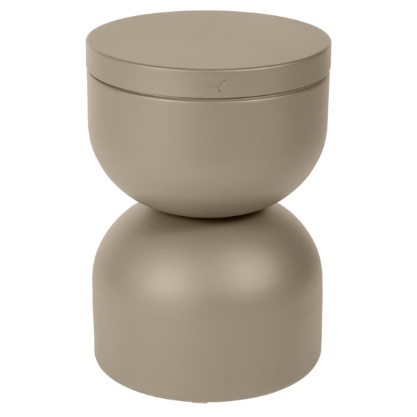 FERMOB - Table d'appoint/Tabouret PIAPOLO avec rangement (Muscade)