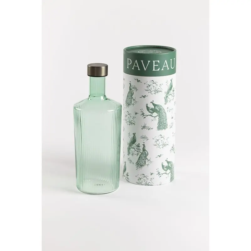 PAVEAU - Carafe Ribbed BONDI Bottle (Vert)