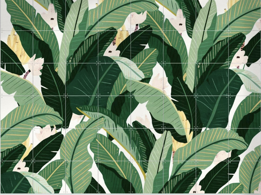 Ixxi - Banana Leaf 100 x 80cm Neutral White