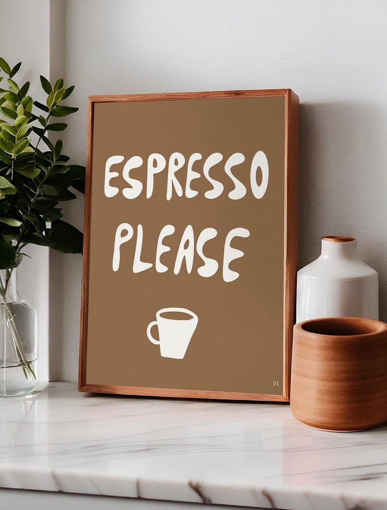 Caraboutcha - Poster ESPRESSO PLEASE 30x40cm