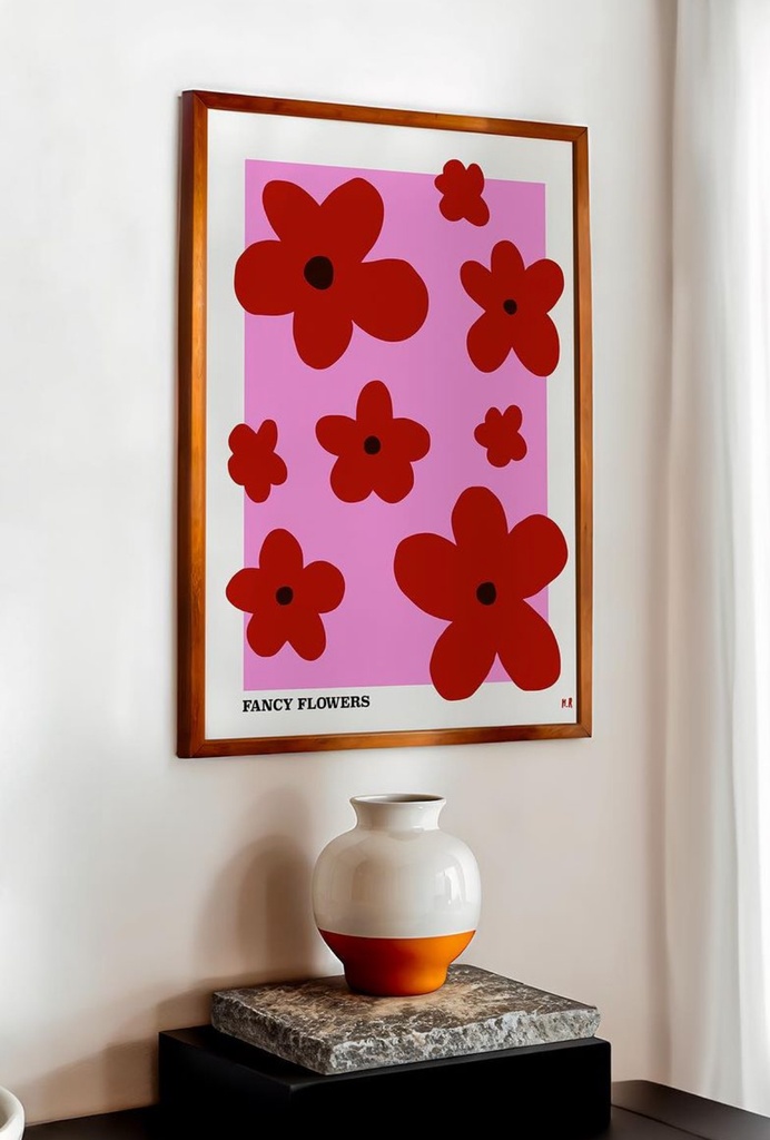 Caraboutcha - Poster FANCY FLOWERS 30x40cm