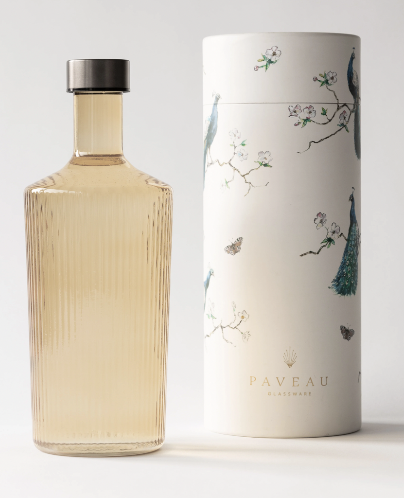 PAVEAU - Carafe Ribbed BELLS Bottle (Moka)