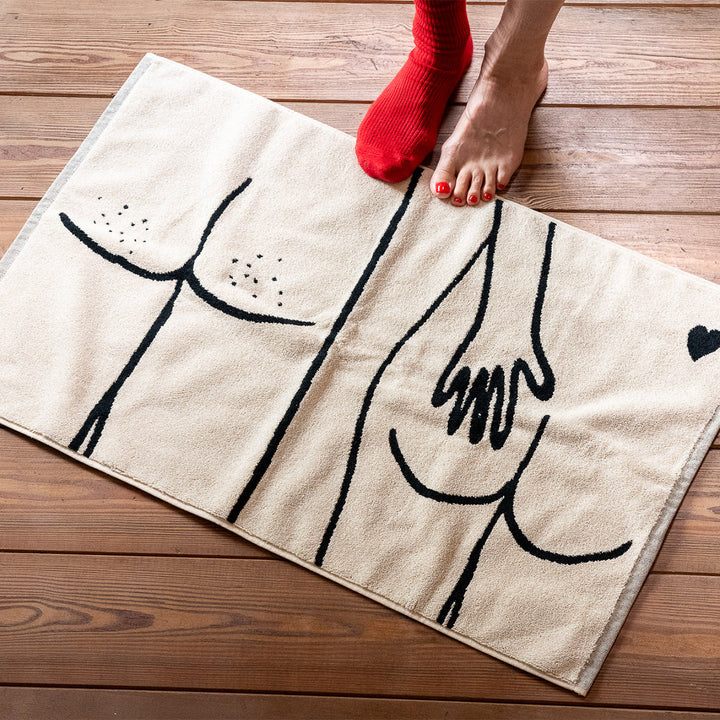 HELEN B - Essuie carpette de BAIN 50x80cm NAKED COUPLE BACK