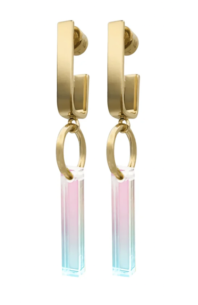 Tellmee - Boucle d'Oreille LINE S Irisé (Différents coloris)