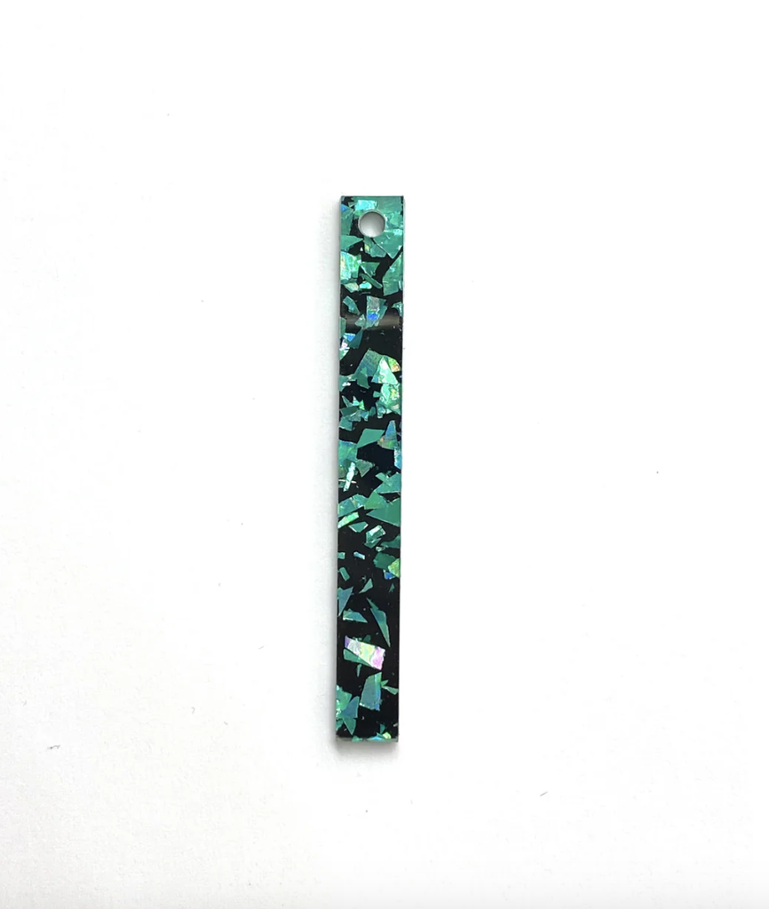 TELLMEE - Accessoire de Boucle d'Oreille TIKA Barrette M/L GLITTER (Différents coloris) (Vert)