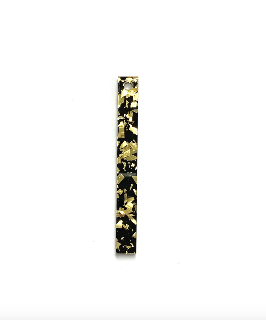 TELLMEE - Accessoire de Boucle d'Oreille TIKA Barrette M/L GLITTER (Différents coloris) (Doré)