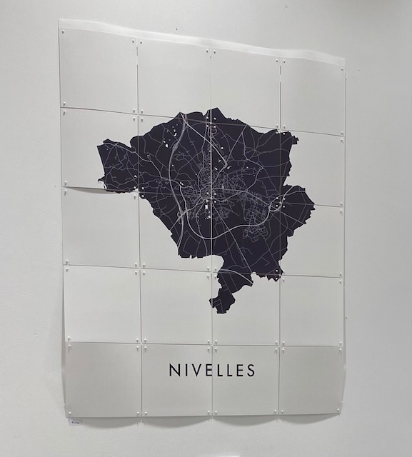 IXXI - Nivelles City Map 60x80cm