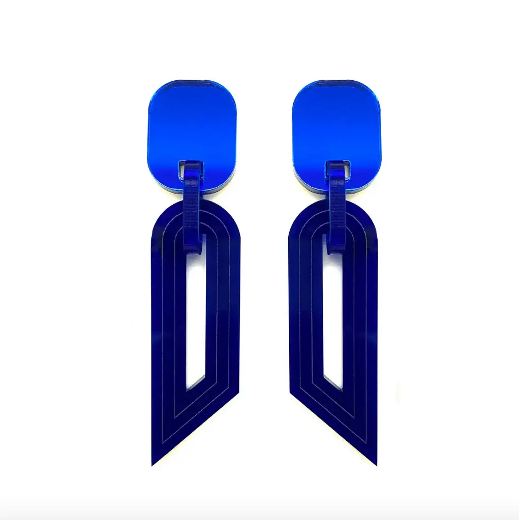 TELLMEE - Boucle d'Oreille CANDLE XL (Différents coloris) (Bleu)