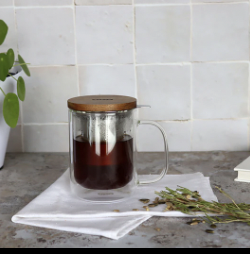 OGO LIVING - Mug Tisanière GUSTAVE double paroi 350 ml