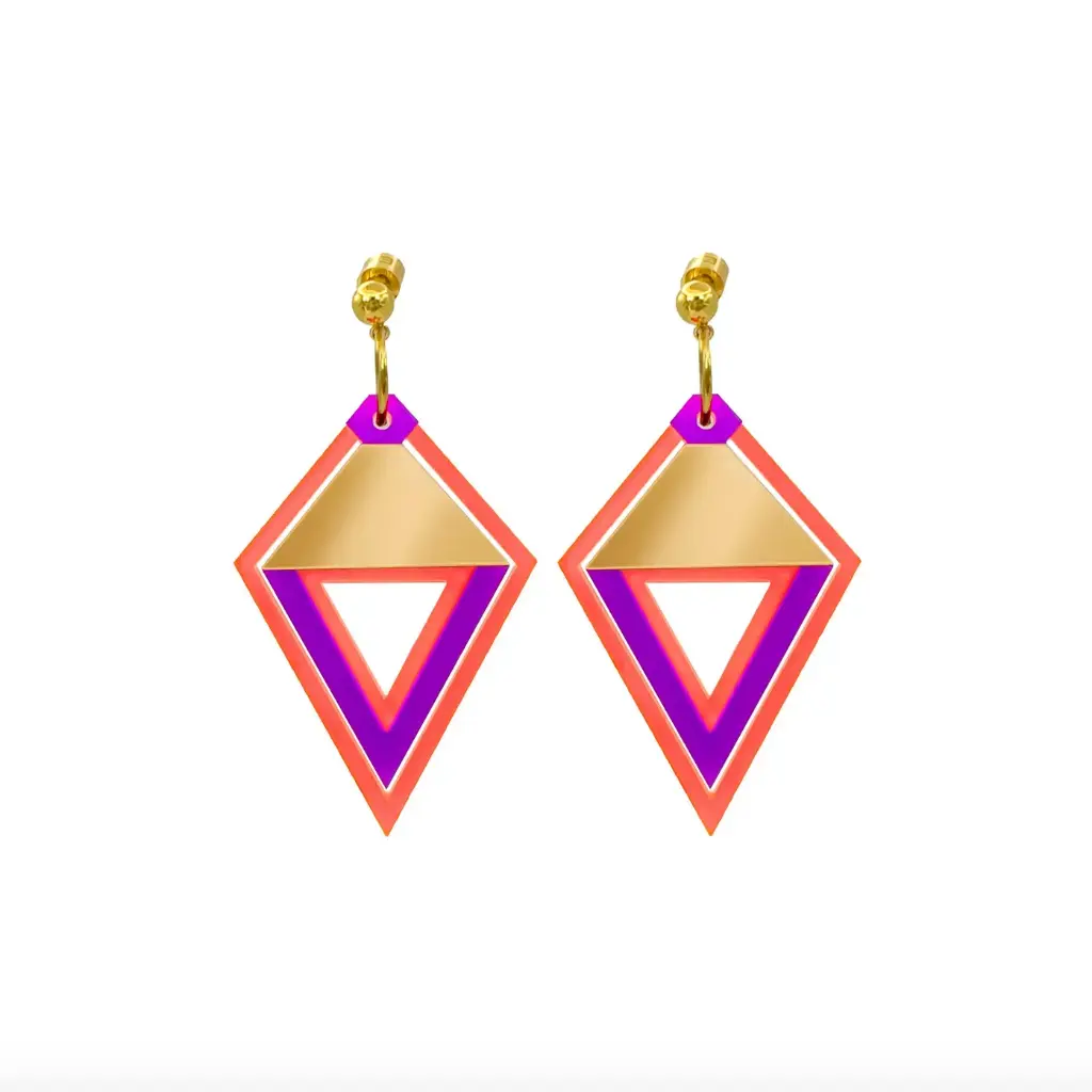 TELLMEE - Boucles d'Oreille COVER (Différents coloris) (Orange)
