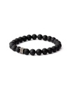 Gemini - Bracelet avec pierre Alpha Mat Brun 8mm