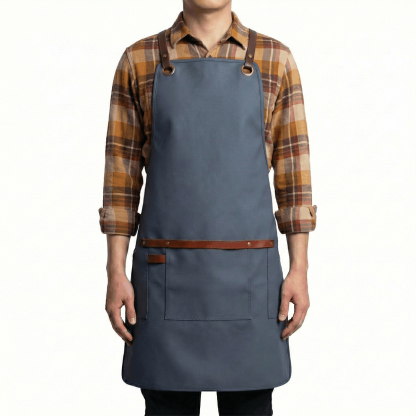 [707 BM] ALASKAN MAKER - Tablier imperméable en PU N°707 Bleu marine