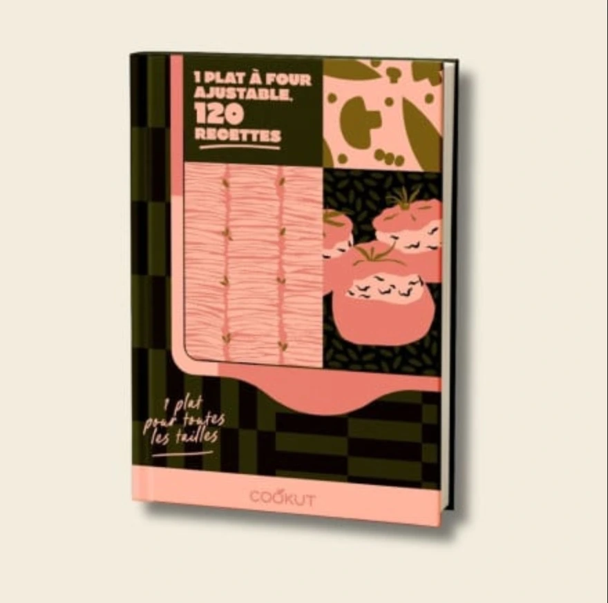 [MJPFL01] COOKUT - Livre de 120 recettes L'INCROYABLE PLAT A FOUR AJUSTABLE