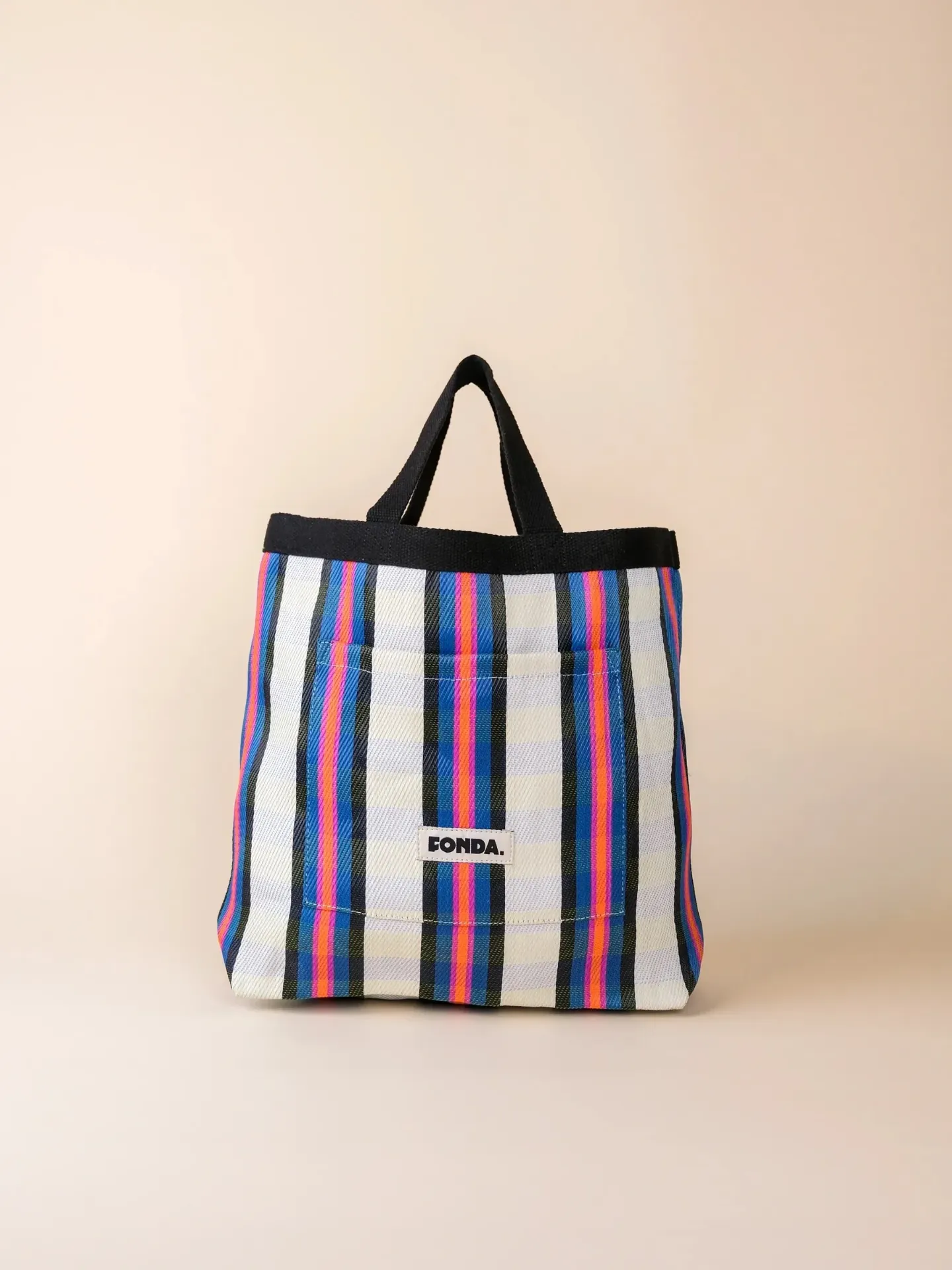 FONDA - Sac LUNCH Bleu-Blanc-Rose 007