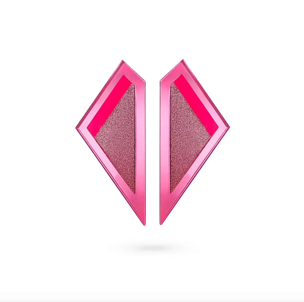 Tellmee - Boucle d'Oreille LOVE COLOR L Rose