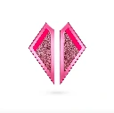 Tellmee - Boucle d'Oreille LOVE COLOR L Rose
