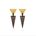 TELLMEE - Boucles d'Oreille MEMPHIS L Triangles Bronze