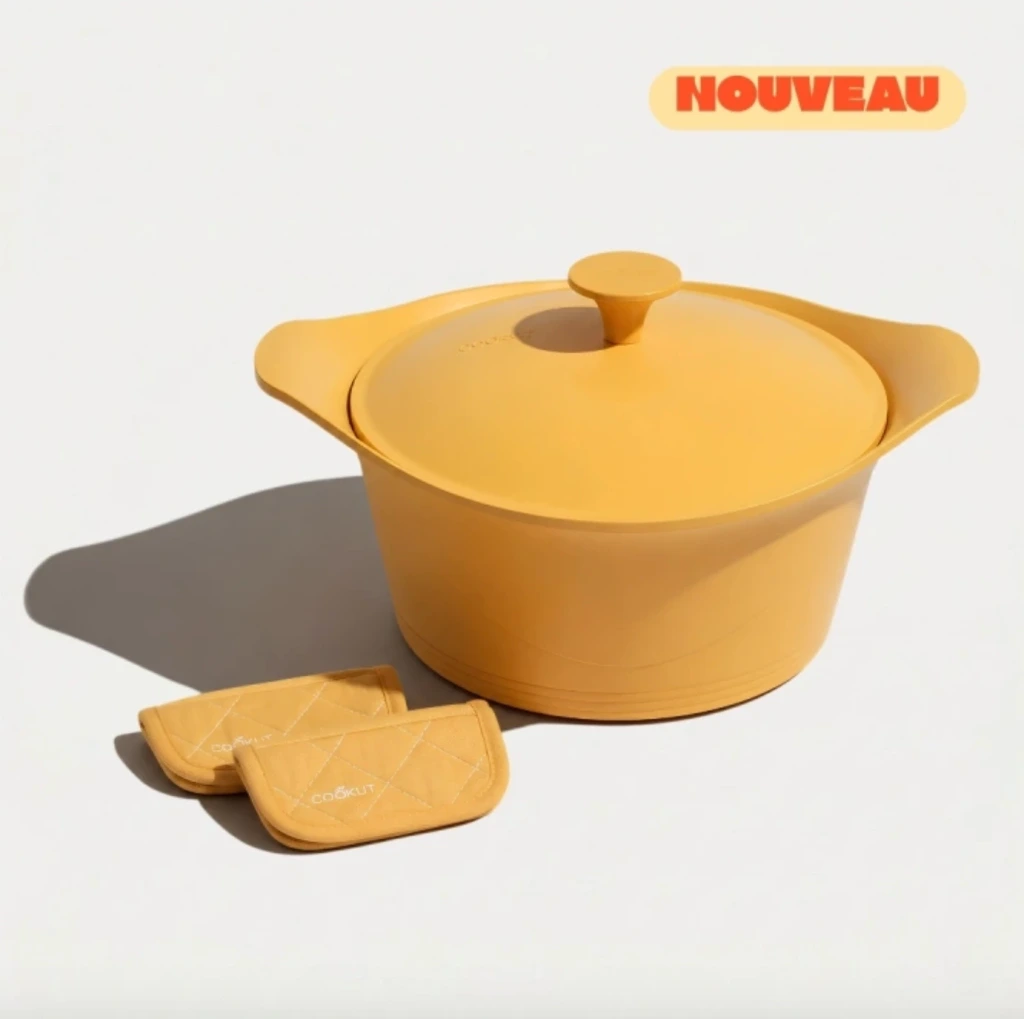 COOKUT - Coffret complet L'incroyable COCOTTE 24cm MANGUE